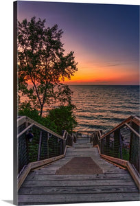 Sunset at Lake Erie Bluffs - Lake Metroparks