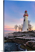 Load image into Gallery viewer, Winter Sunset at Marblehead Lighthouse