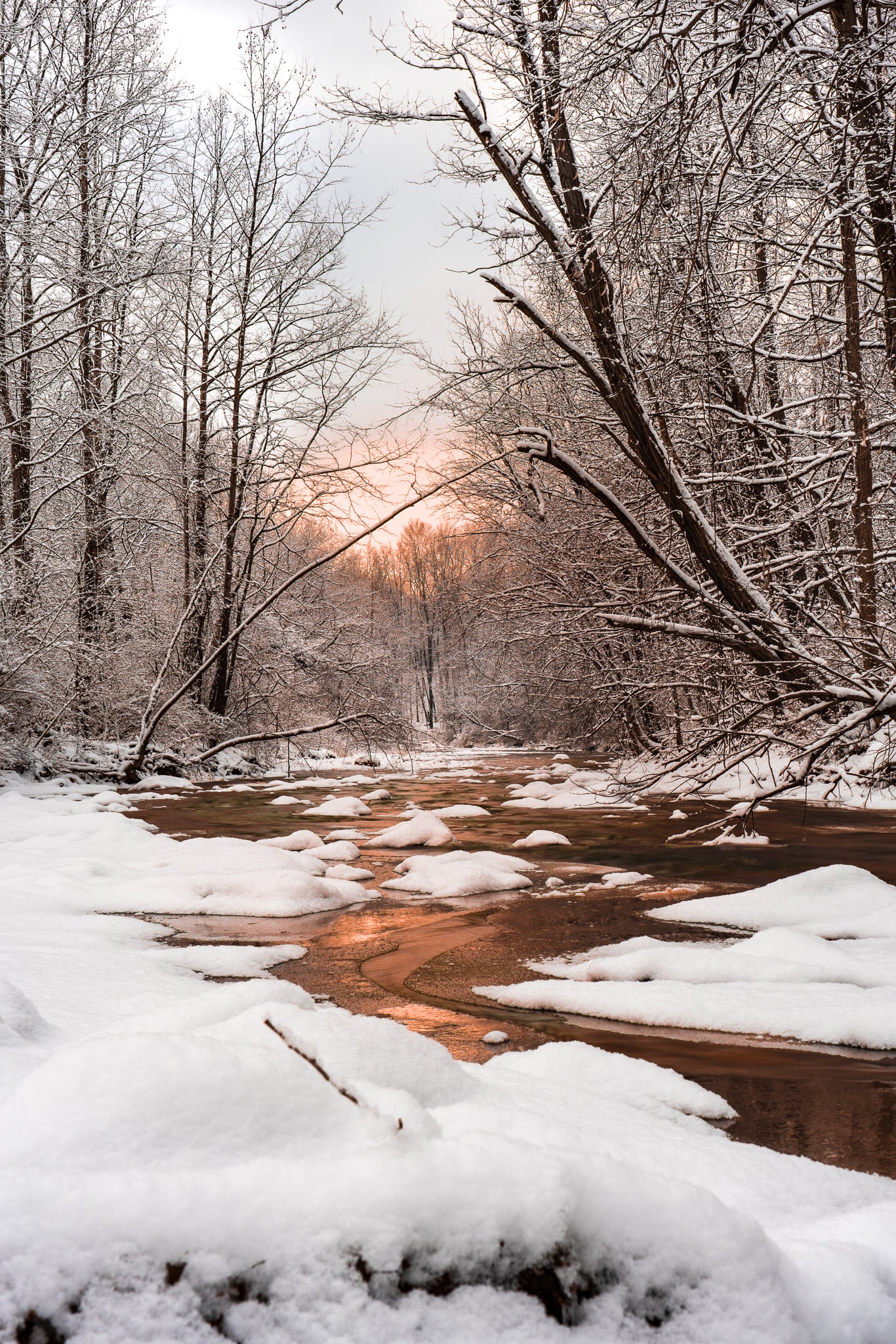 Winter Sunrise in Cuyahoga Valley National Park
