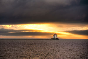 The Passing of the Storm - Lorain Harbor Lighthouse
