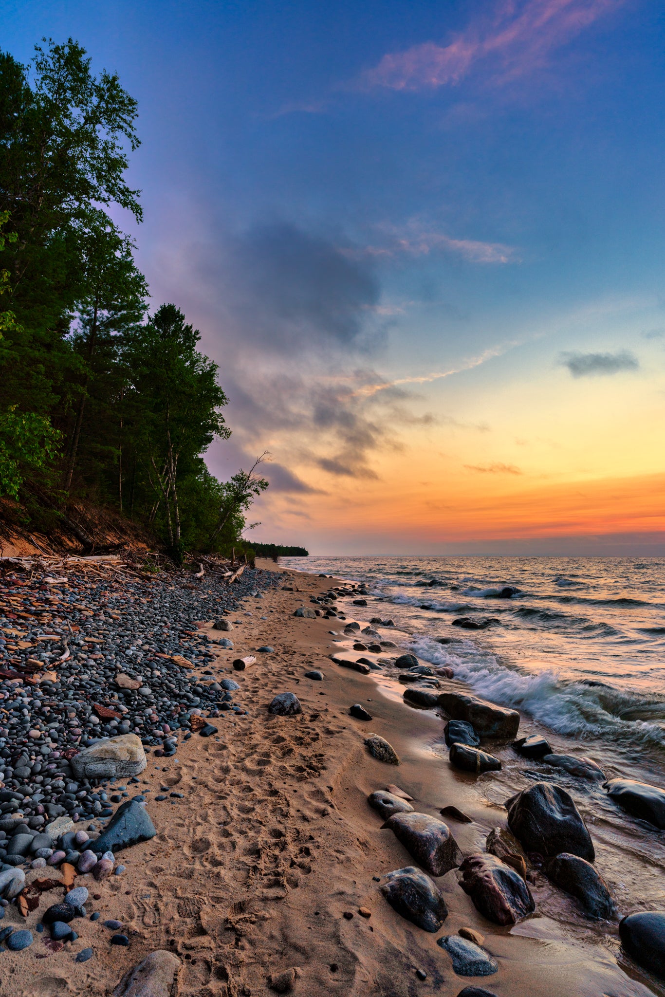 Lake Superior Sunset - Pictured Rocks National Lakeshore