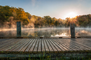 Foggy Morning at Kendall Lake - Cuyahoga Valley National Park