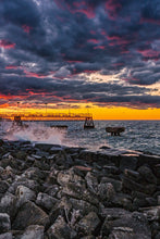 Load image into Gallery viewer, Stormy Sunset at Edgewater Pier