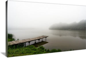 A misty morning at Hinckley Lake