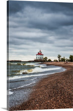 Load image into Gallery viewer, A stormy morning at Headlands Beach State Park - Mentor, OH