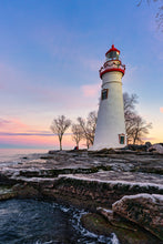 Load image into Gallery viewer, Winter Sunset at Marblehead Lighthouse