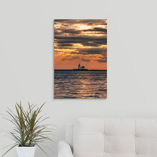 Load image into Gallery viewer, Cleveland Harbor West Pierhead Lighthouse at Sunset